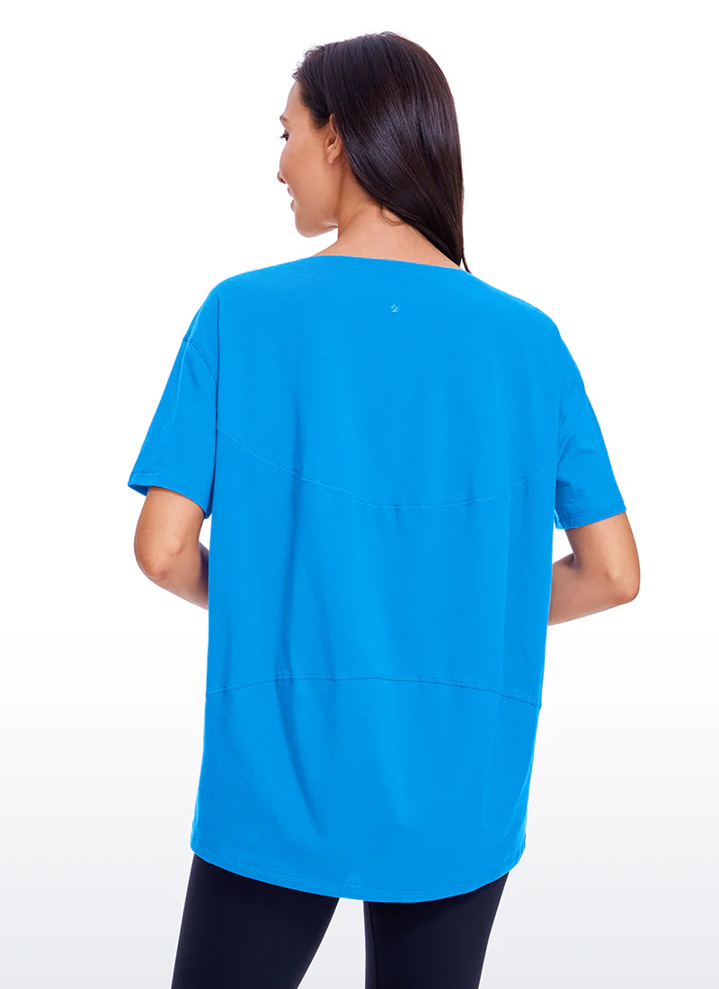 Pima Cotton Boat Neck Short Sleeve - Image 32