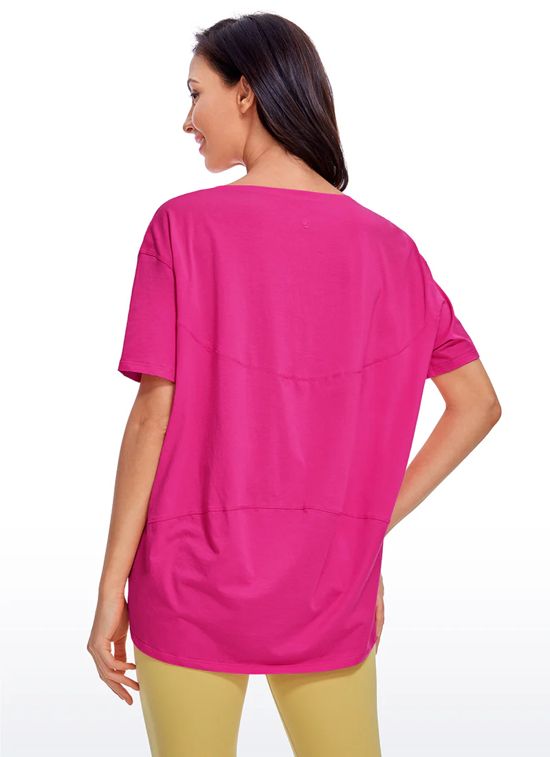 Pima Cotton Boat Neck Short Sleeve - Image 35