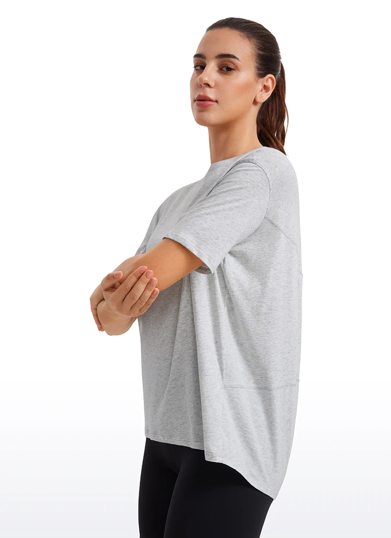 Pima Cotton Boat Neck Short Sleeve - Image 10