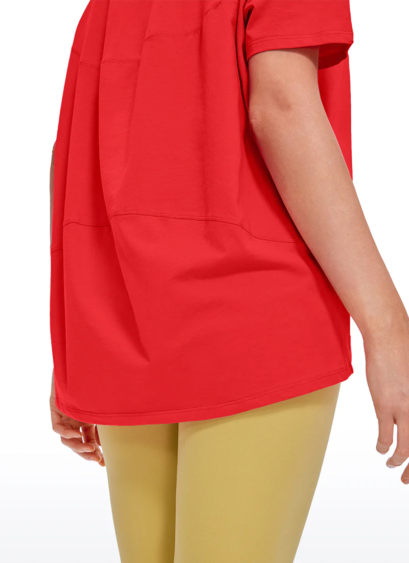 Pima Cotton Boat Neck Short Sleeve - Image 3