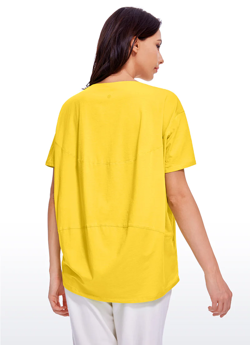 Pima Cotton Boat Neck Short Sleeve - Image 5