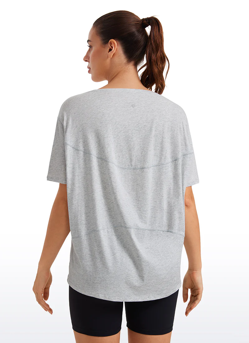 Pima Cotton Boat Neck Short Sleeve - Image 8