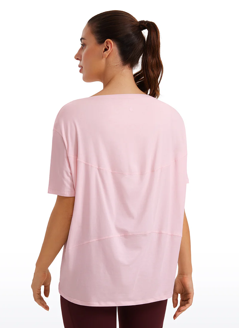 Pima Cotton Boat Neck Short Sleeve - Image 11