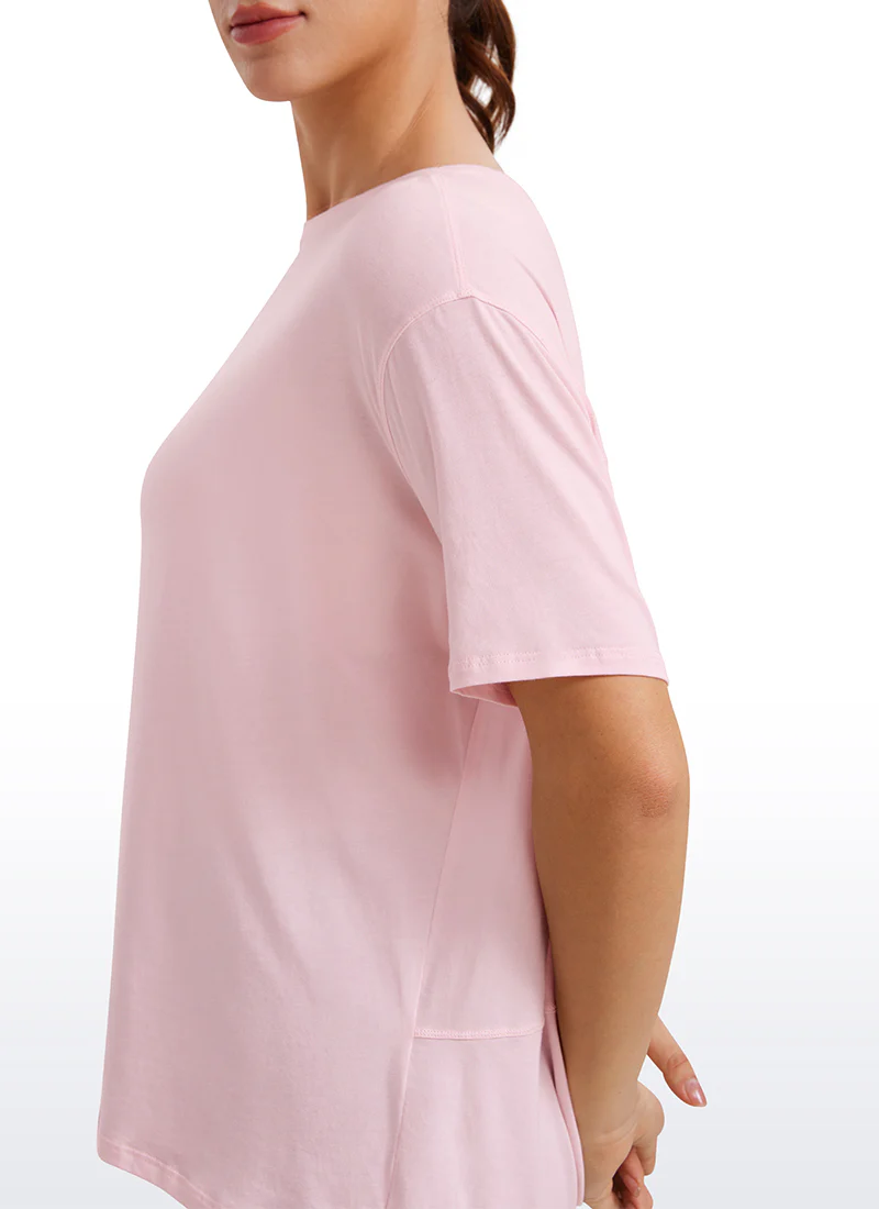 Pima Cotton Boat Neck Short Sleeve - Image 13