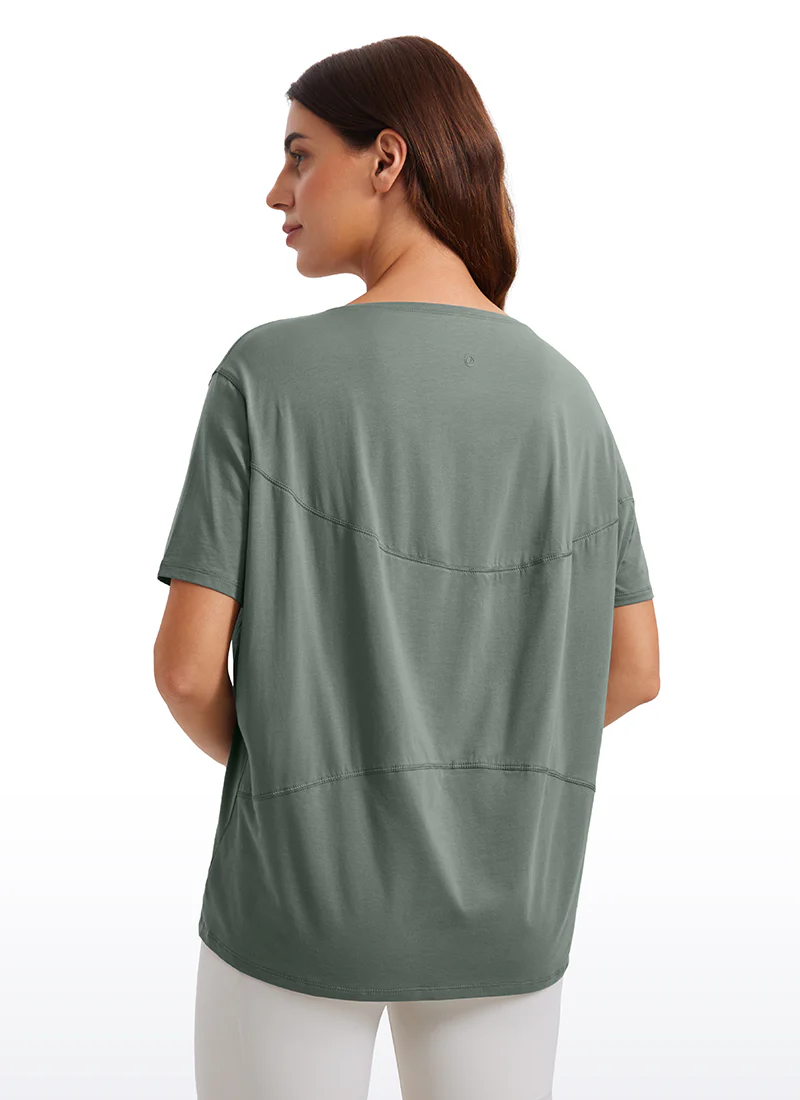 Pima Cotton Boat Neck Short Sleeve - Image 15