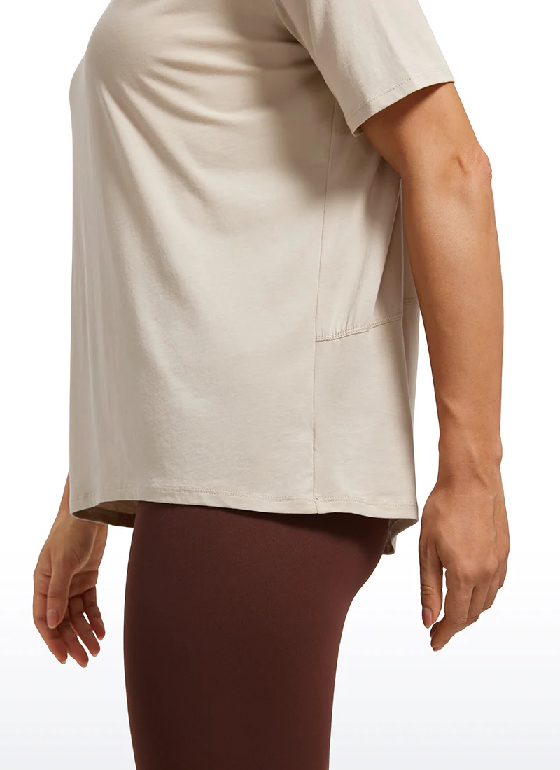 Pima Cotton Boat Neck Short Sleeve - Image 9
