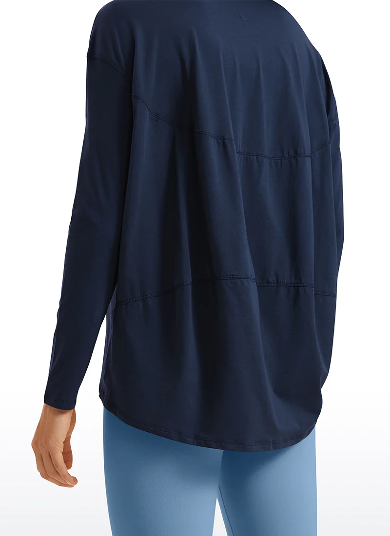 Pima Cotton Boat Neck Long Sleeve - Image 18