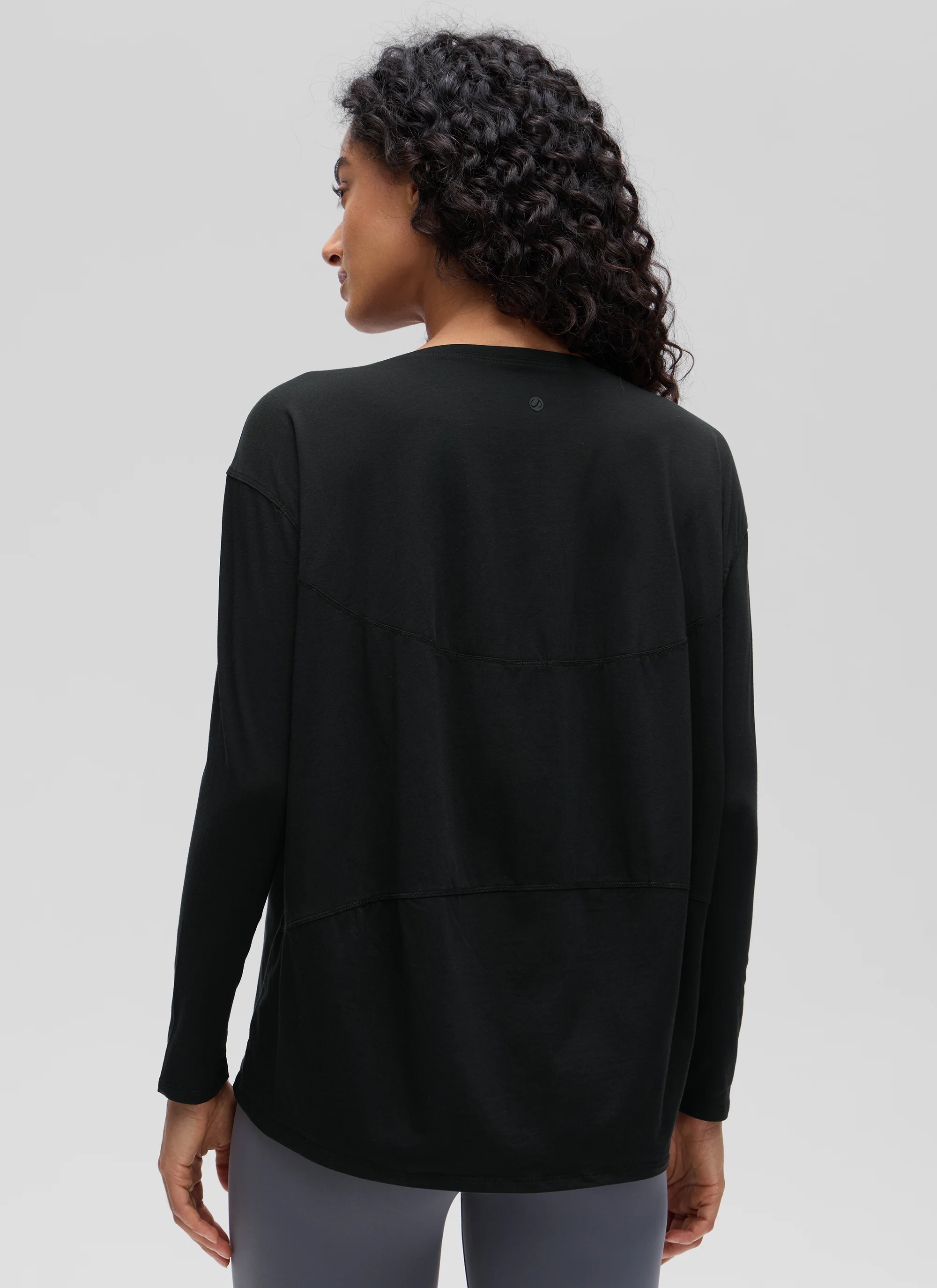 Pima Cotton Boat Neck Long Sleeve - Image 2
