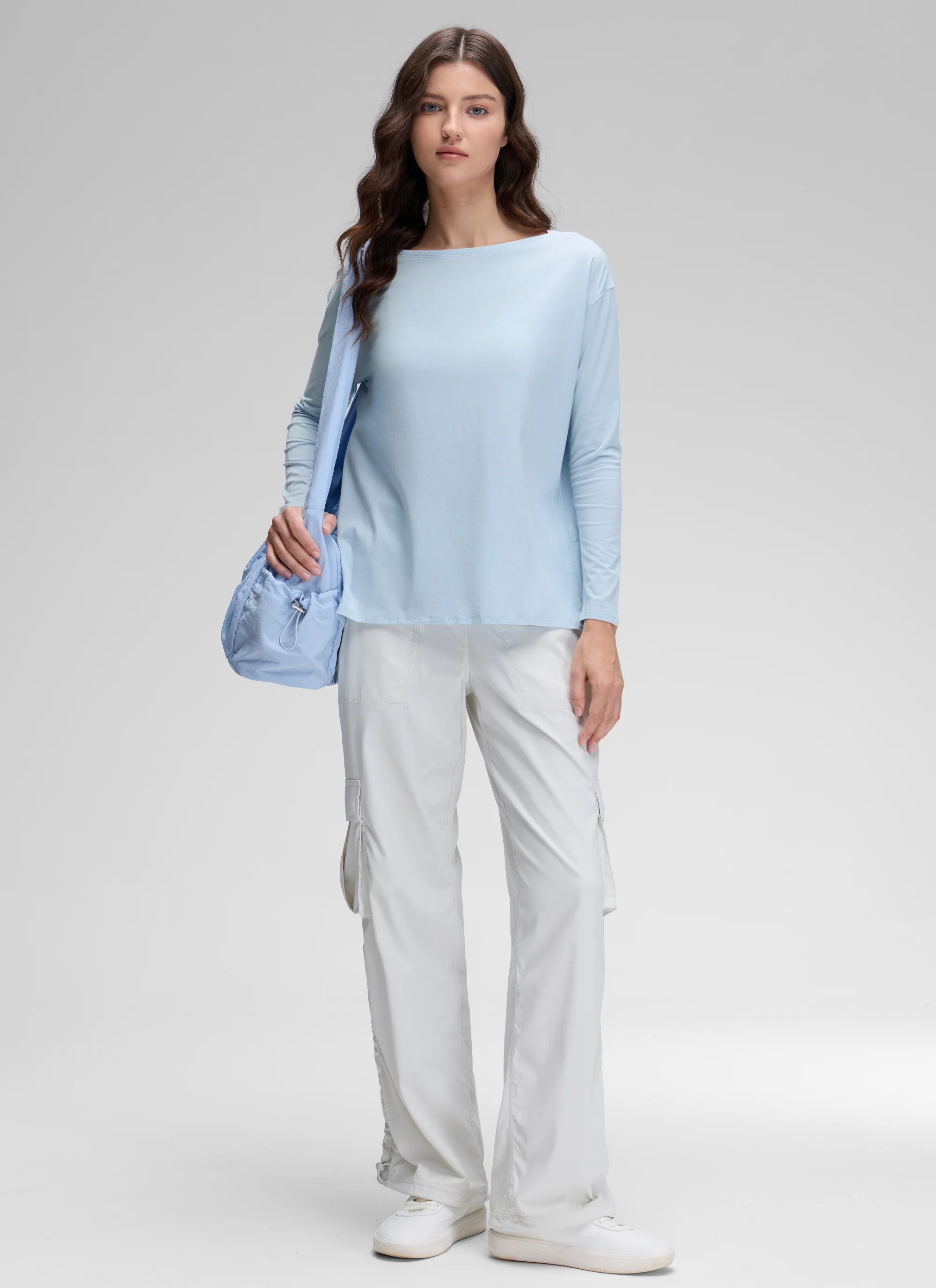 Pima Cotton Boat Neck Long Sleeve - Image 29