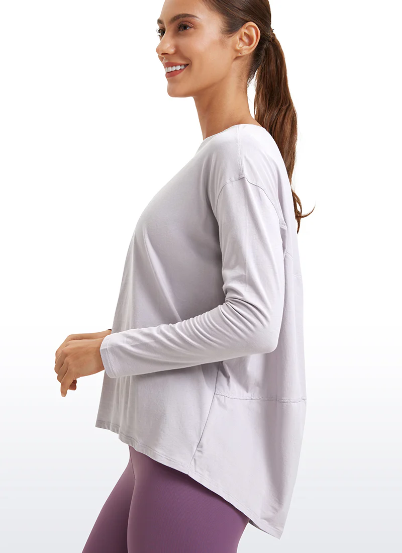 Pima Cotton Boat Neck Long Sleeve - Image 5