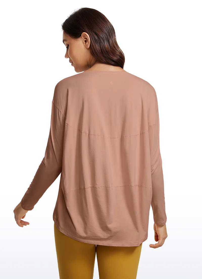 Pima Cotton Boat Neck Long Sleeve - Image 2