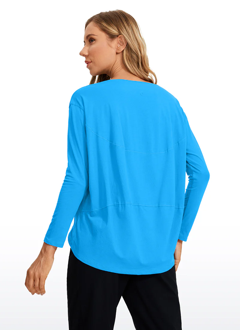 Pima Cotton Boat Neck Long Sleeve - Image 6