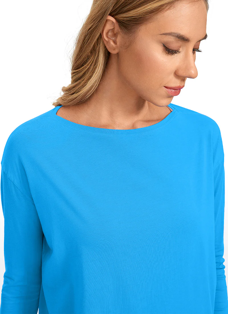 Pima Cotton Boat Neck Long Sleeve - Image 7
