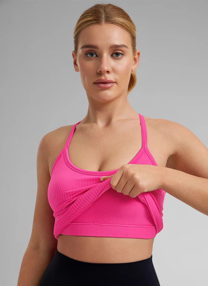 Speedy Seamless Built in Bra Pure color Tank - Image 8