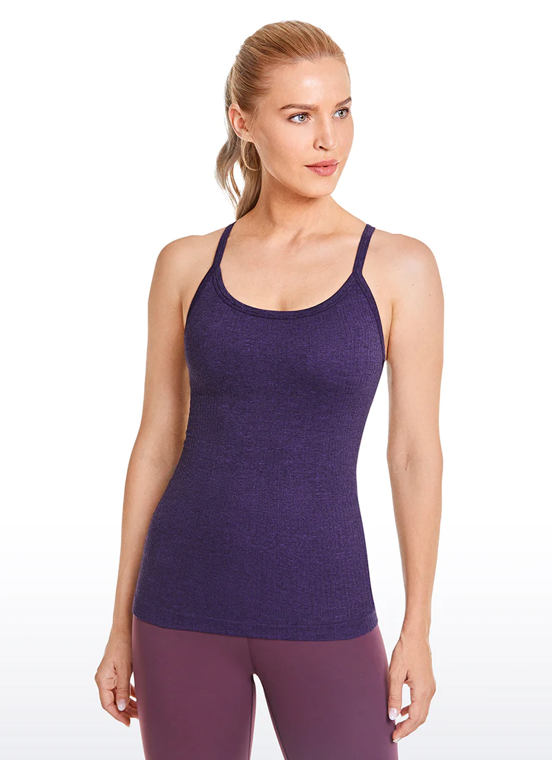 Speedy Seamless Built in Bra  Y back Tank - Image 22