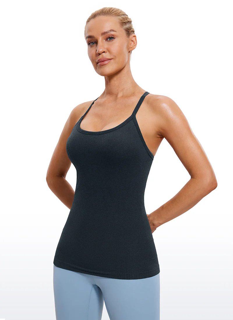 Speedy Seamless Built in Bra  Y back Tank - Image 42