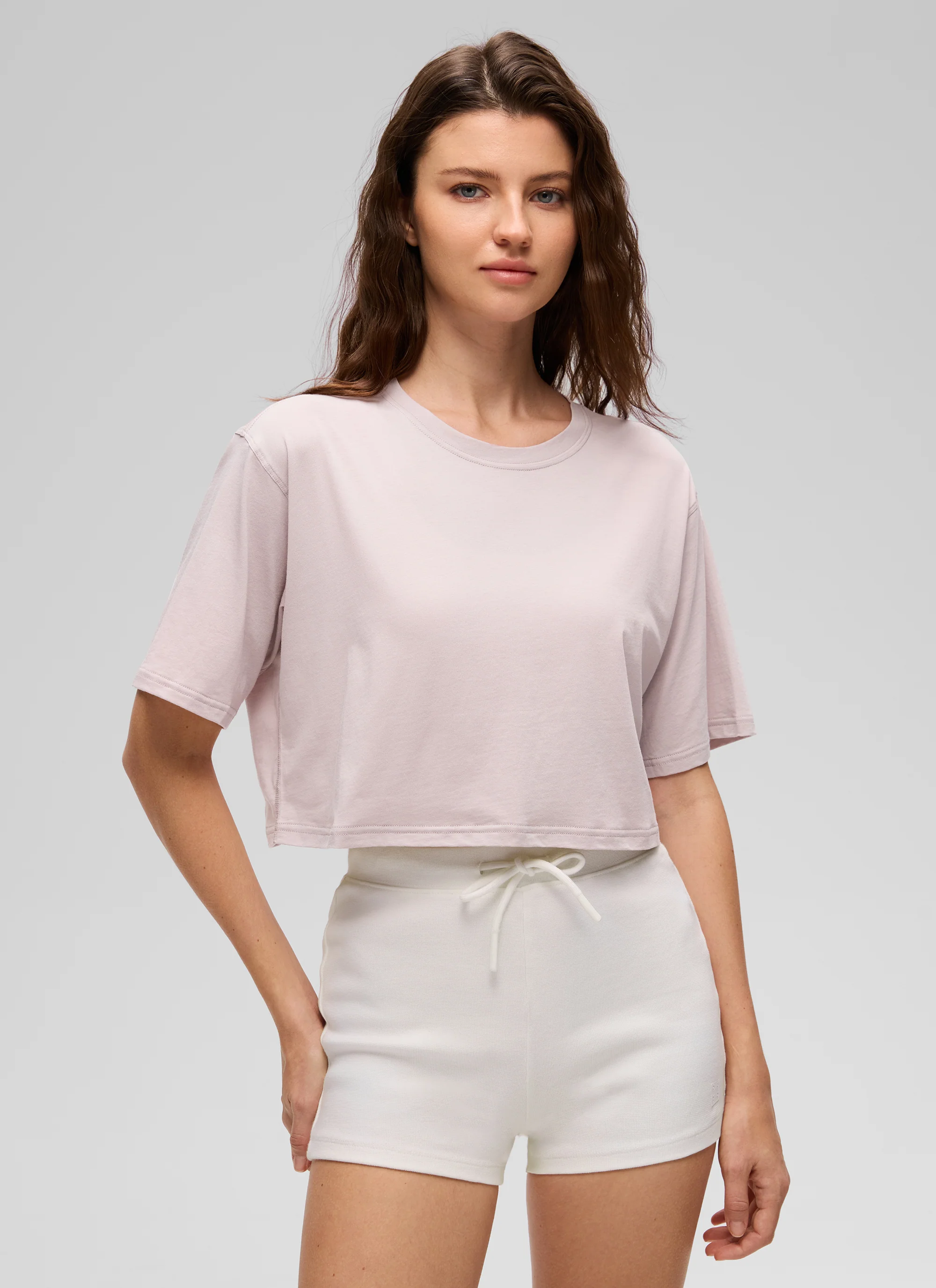 Pima Cotton Cropped Short Sleeve - Image 32