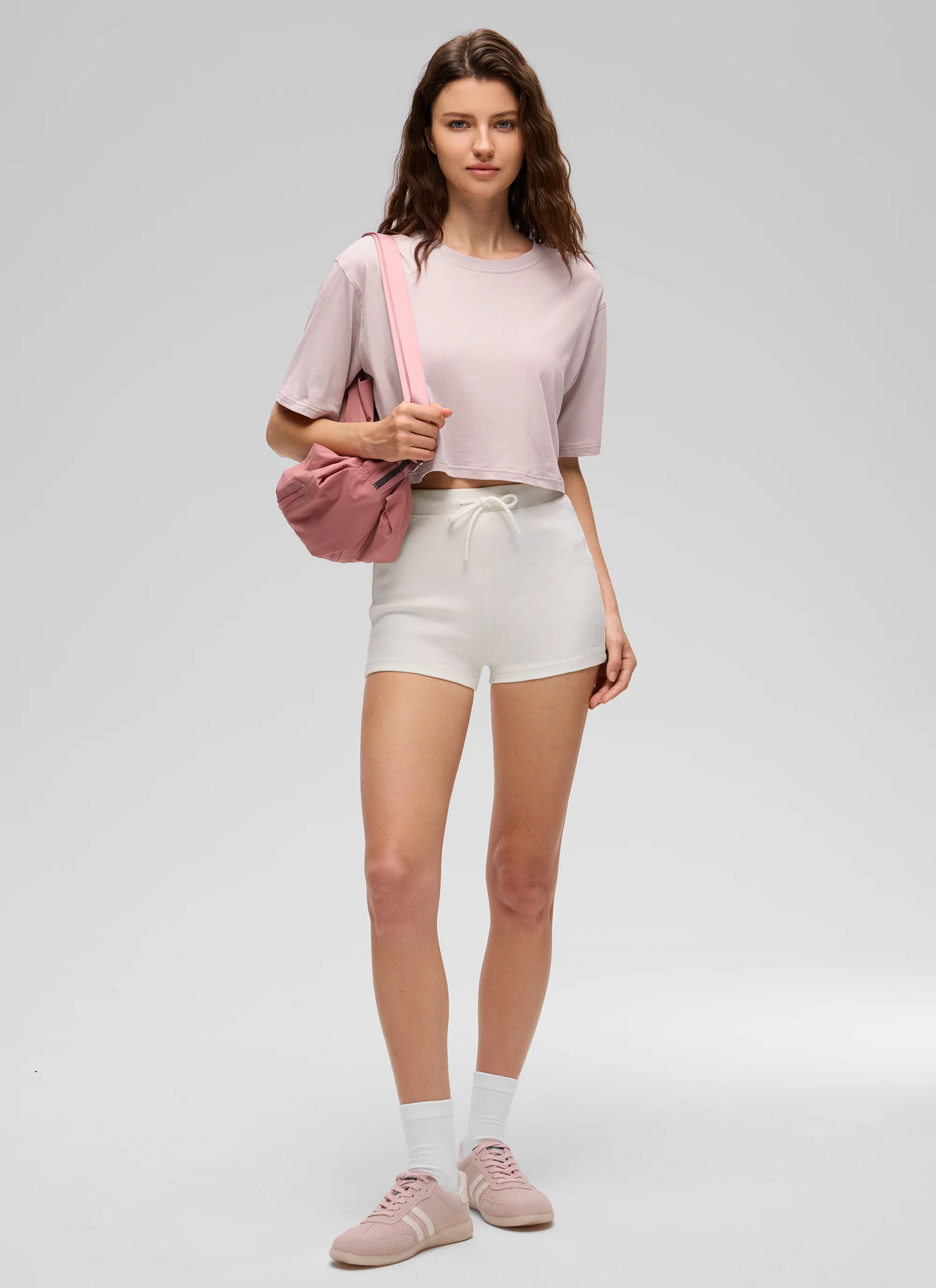 Pima Cotton Cropped Short Sleeve - Image 34