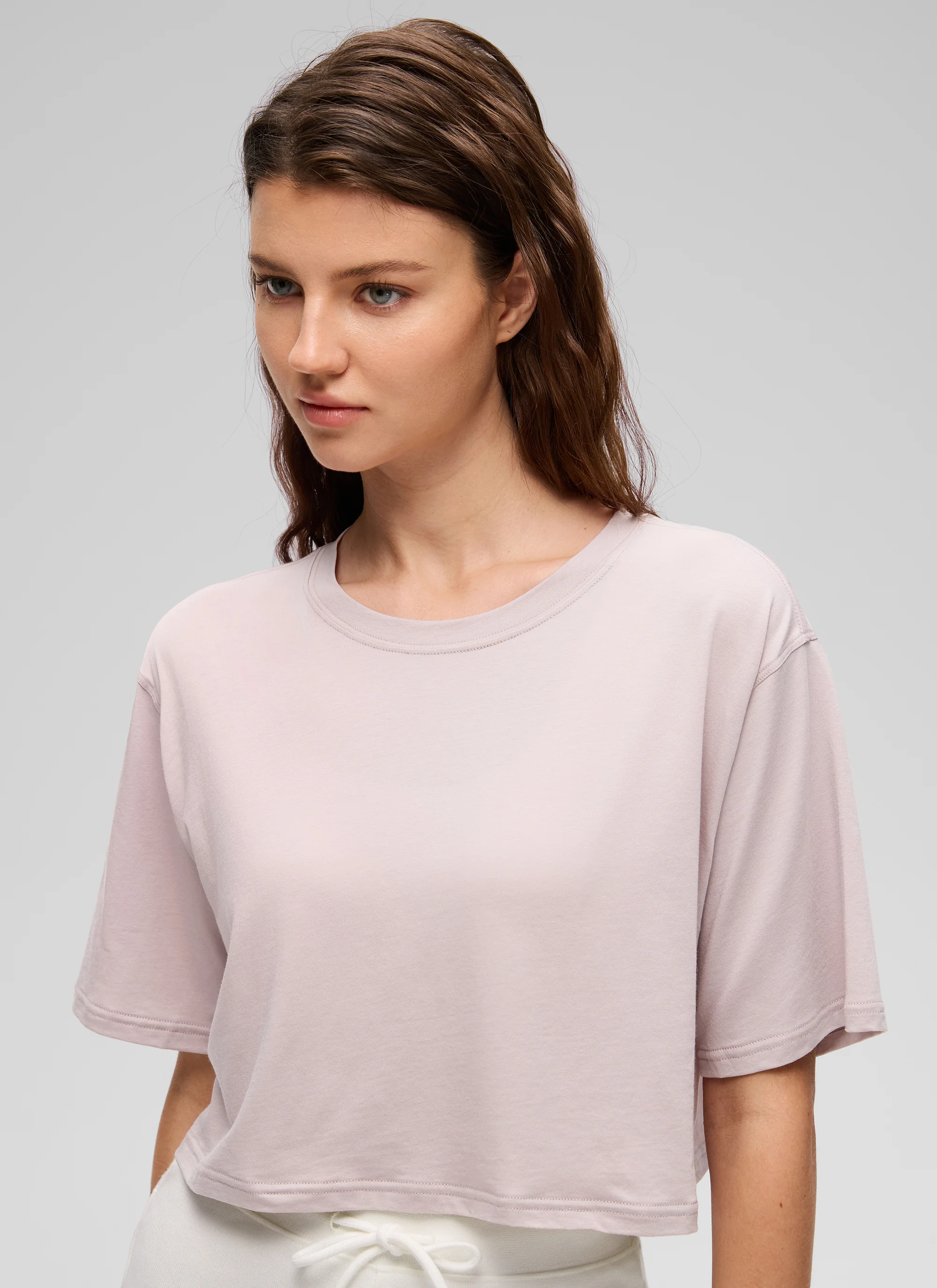 Pima Cotton Cropped Short Sleeve - Image 35