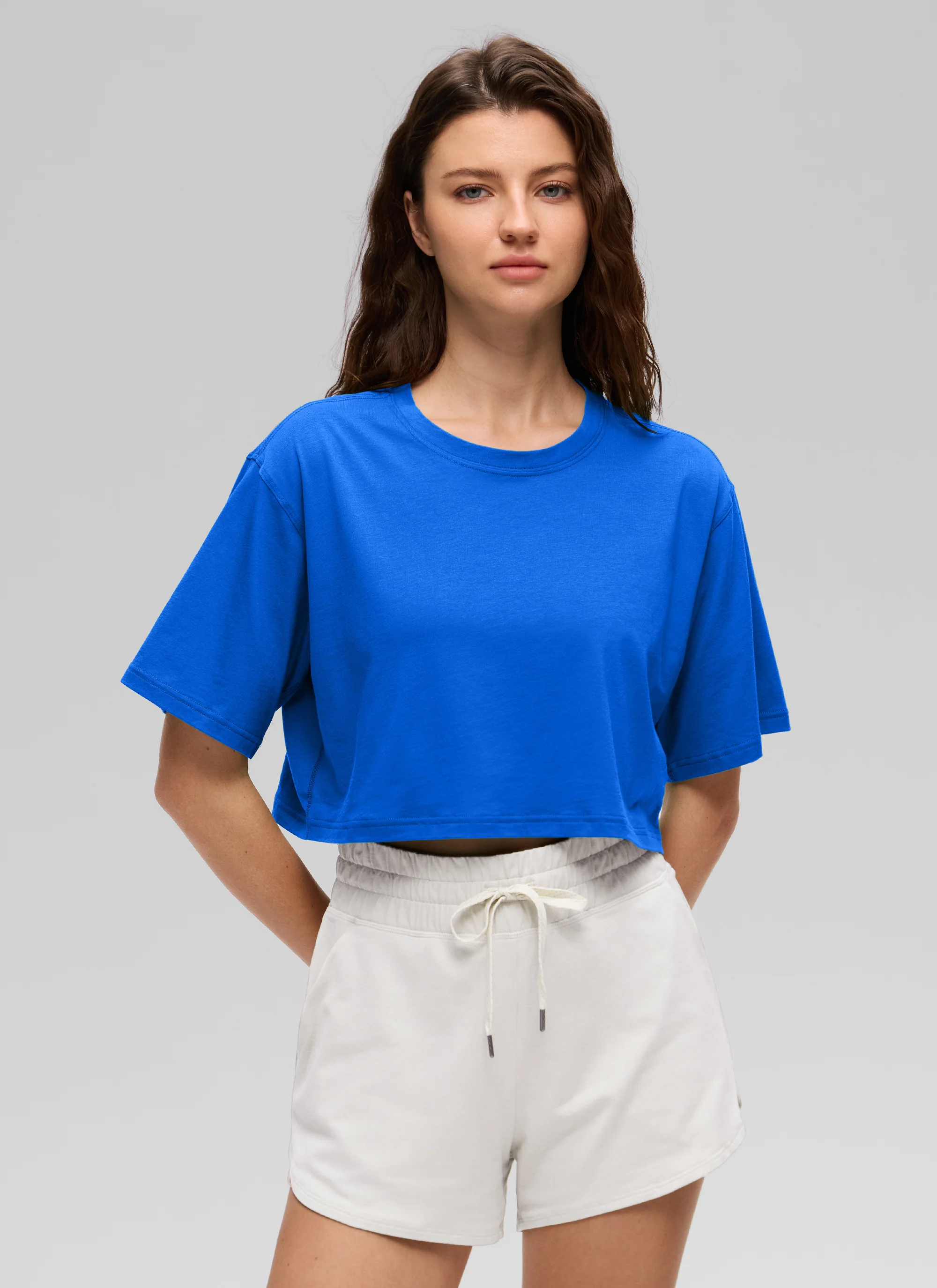 Pima Cotton Cropped Short Sleeve - Image 39