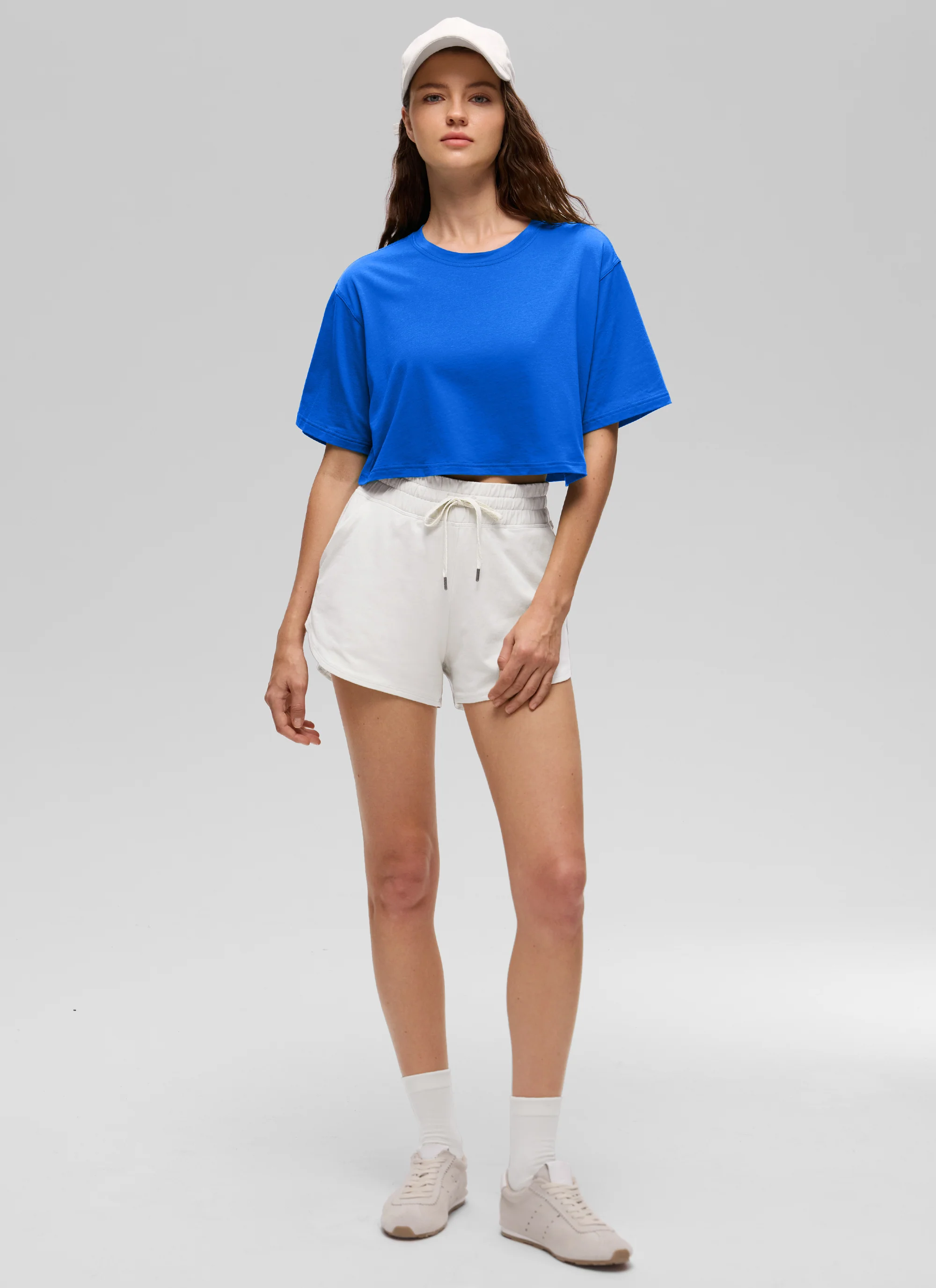 Pima Cotton Cropped Short Sleeve - Image 41
