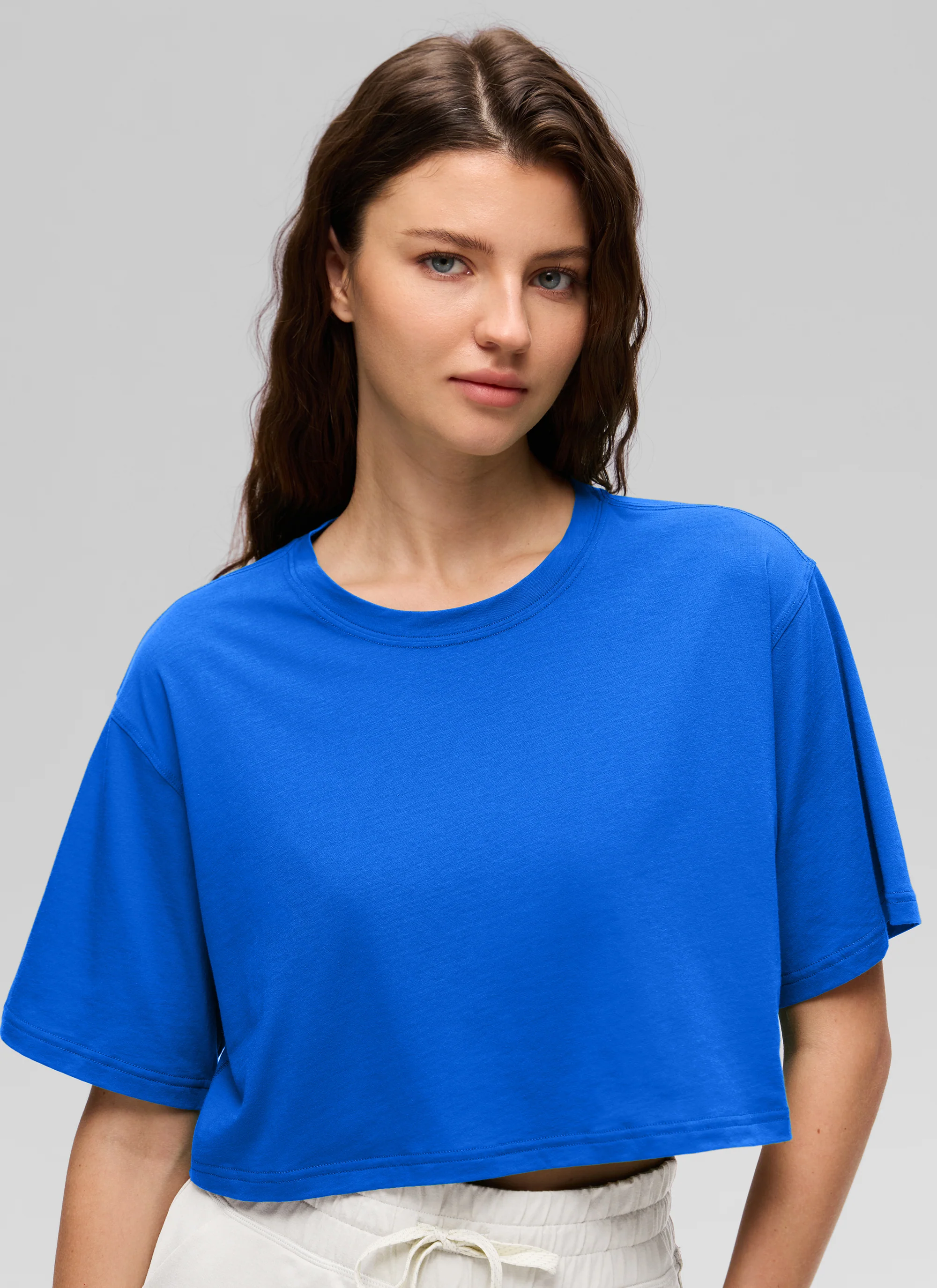 Pima Cotton Cropped Short Sleeve - Image 42