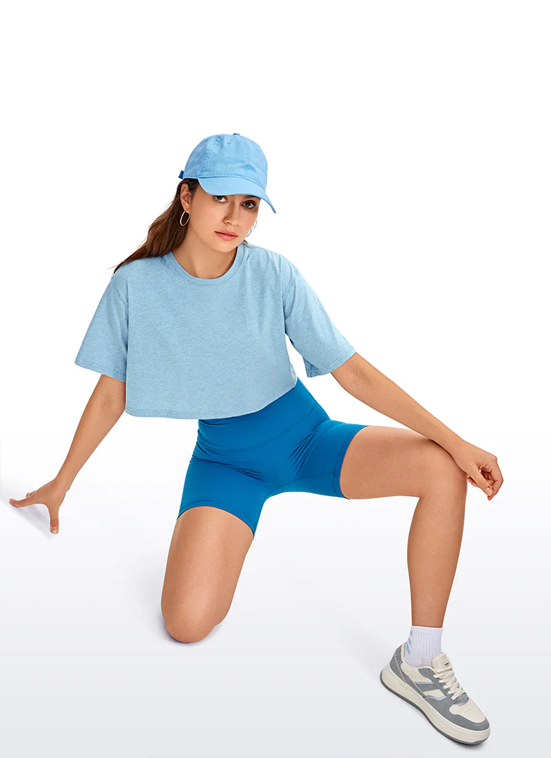 Pima Cotton Cropped Short Sleeve - Image 46