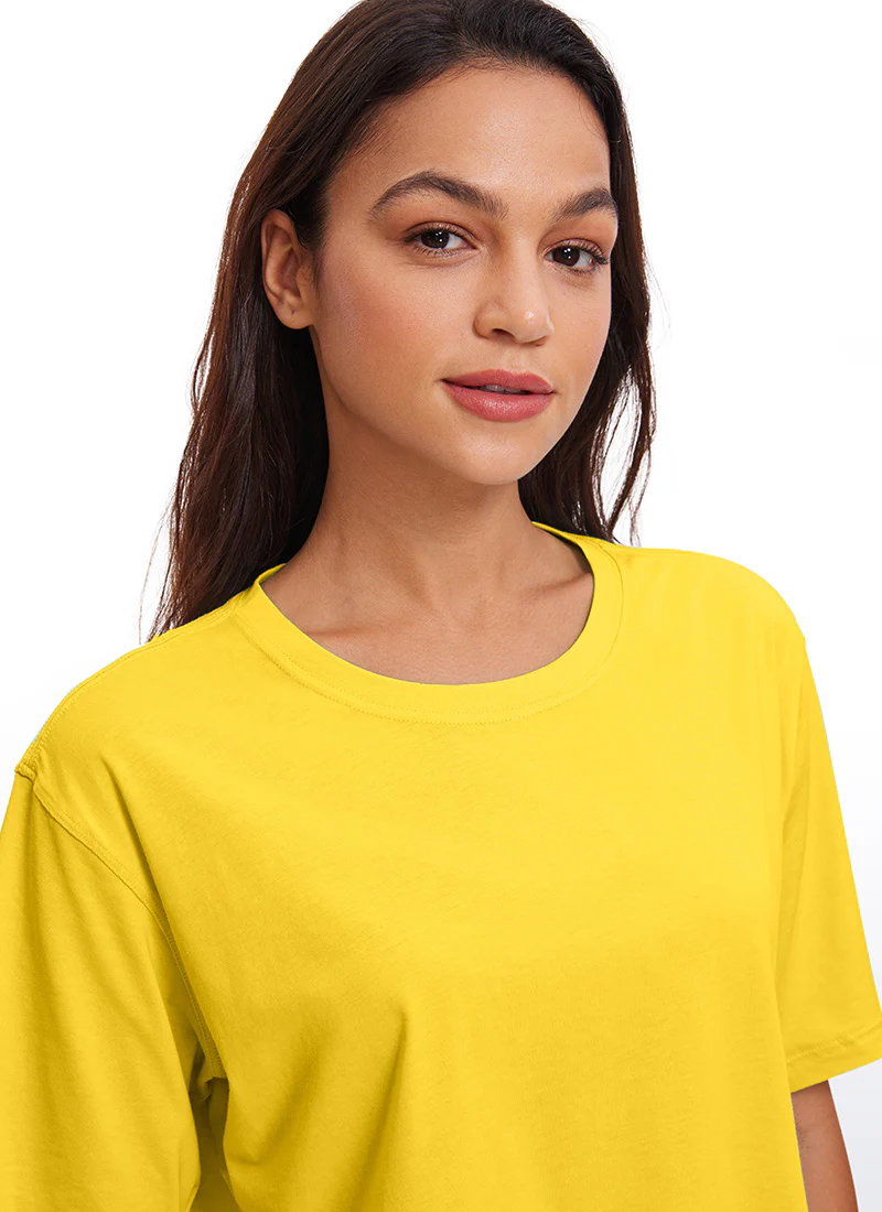 Pima Cotton Cropped Short Sleeve - Image 14