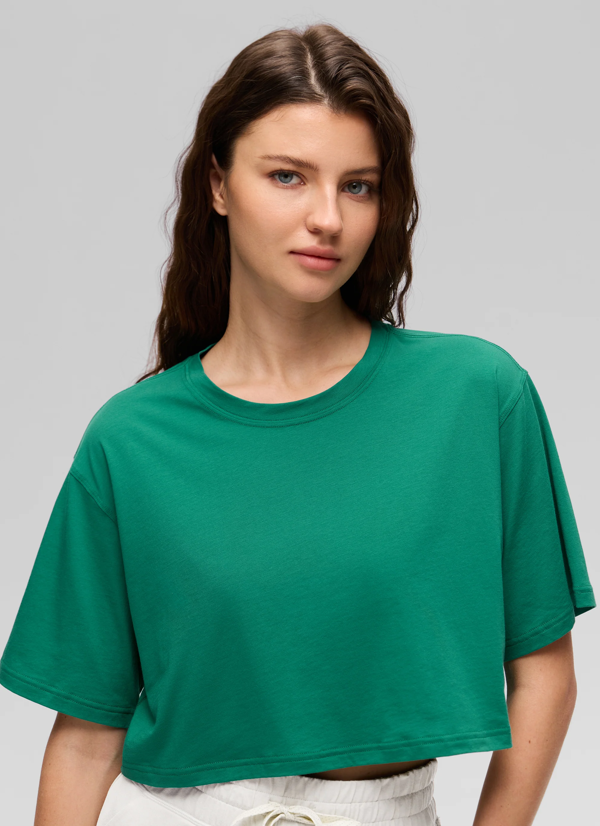 Pima Cotton Cropped Short Sleeve - Image 18