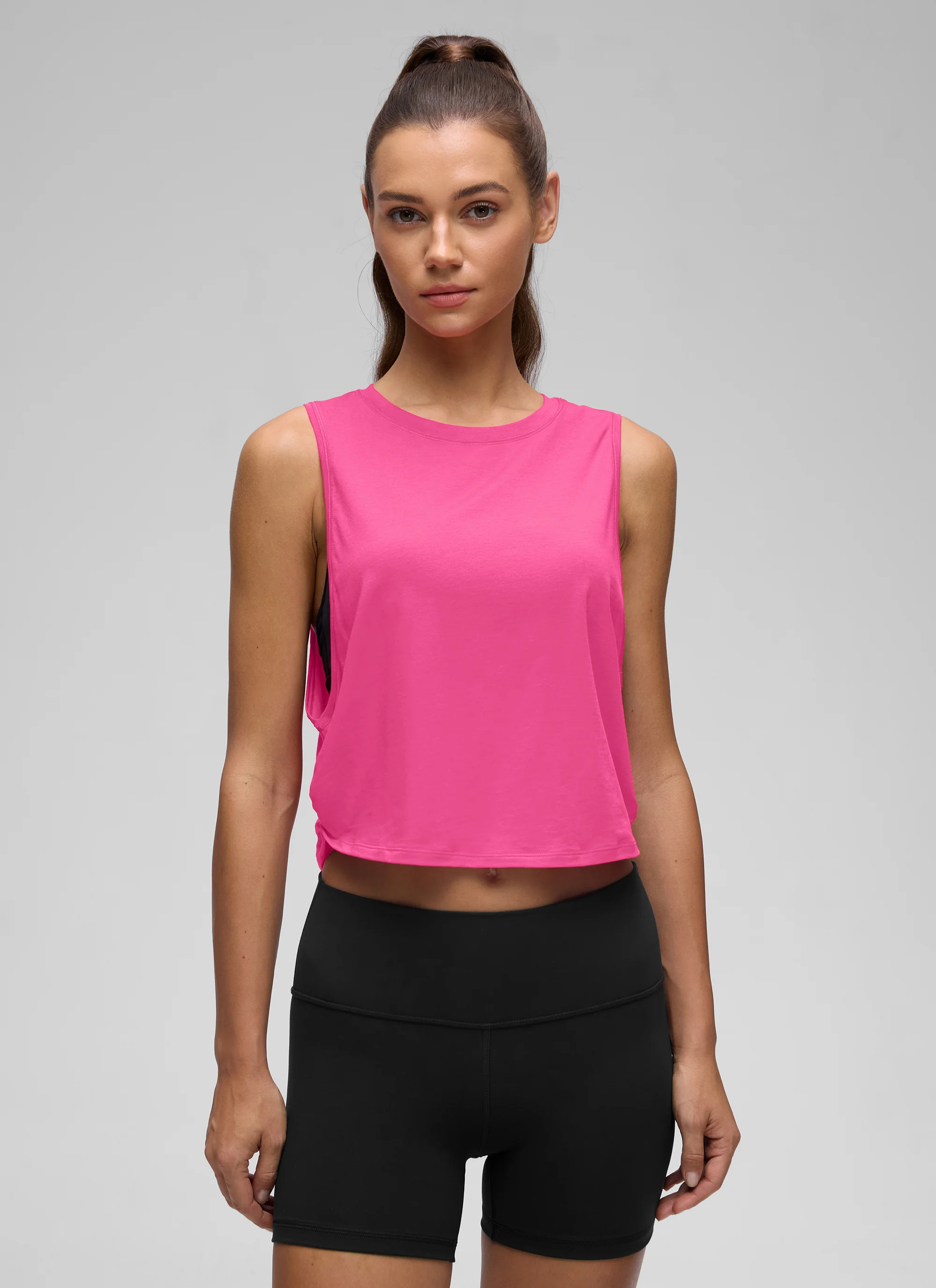 Pima Cotton Crop Deep Armhole Tank - Image 17