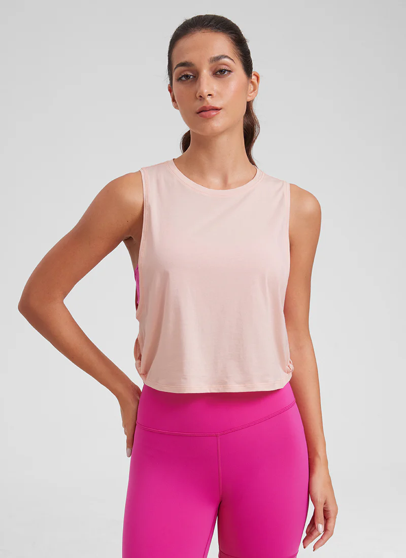 Pima Cotton Crop Deep Armhole Tank - Image 18