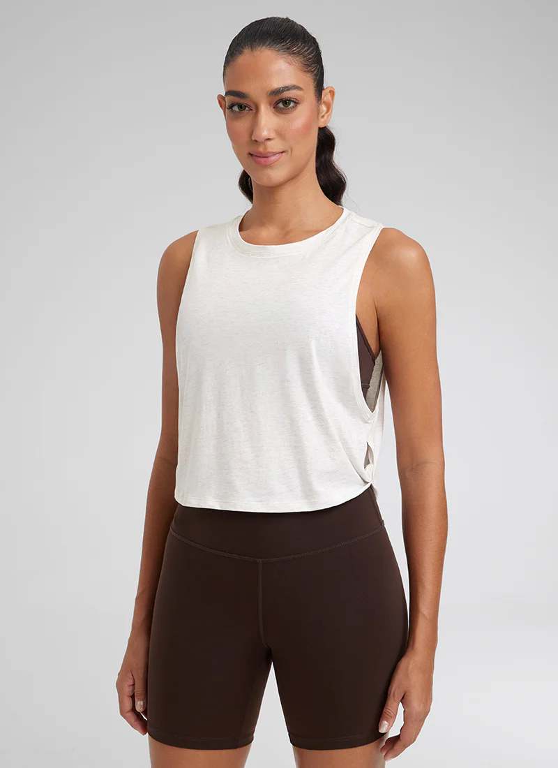 Pima Cotton Crop Deep Armhole Tank - Image 15