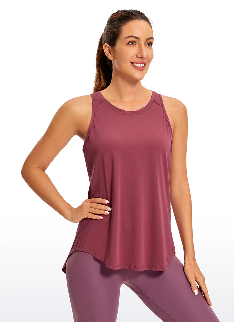 Pima Cotton Split Open Back Tank - Image 13