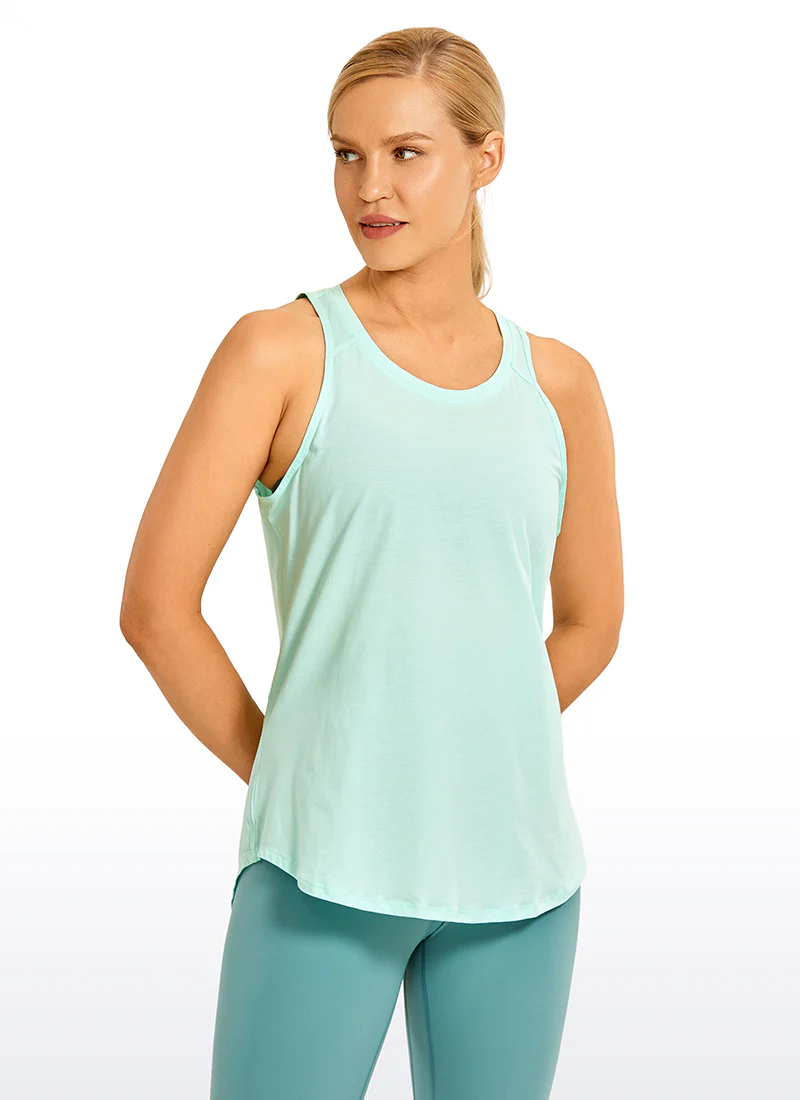 Pima Cotton Split Open Back Tank - Image 17