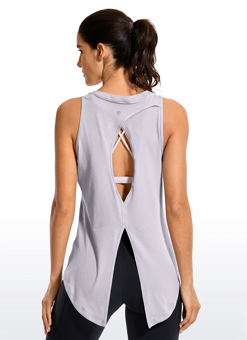 Pima Cotton Split Open Back Tank - Image 20