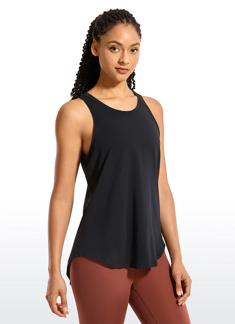 Pima Cotton Split Open Back Tank - Image 5