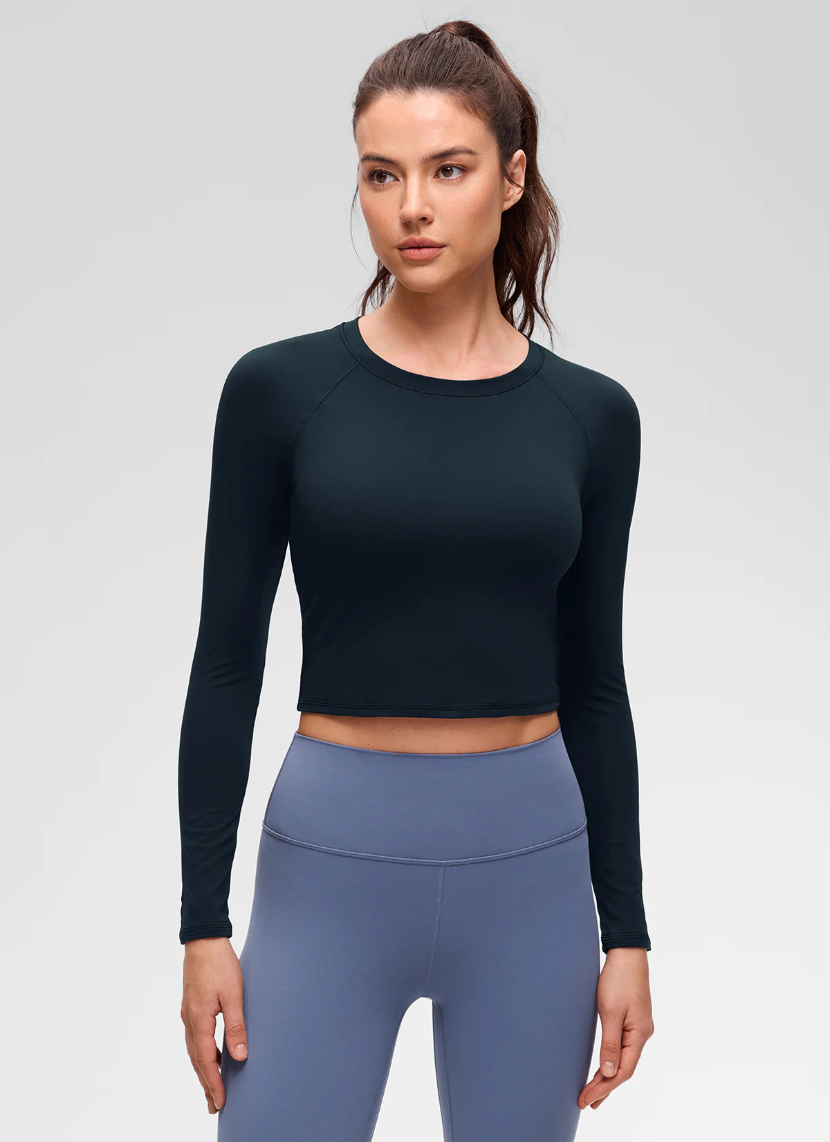 Brushed Feeling Crew Neck Raglan Long Sleeve - Image 11