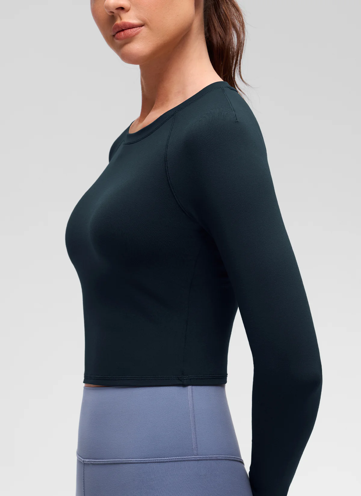 Brushed Feeling Crew Neck Raglan Long Sleeve - Image 14