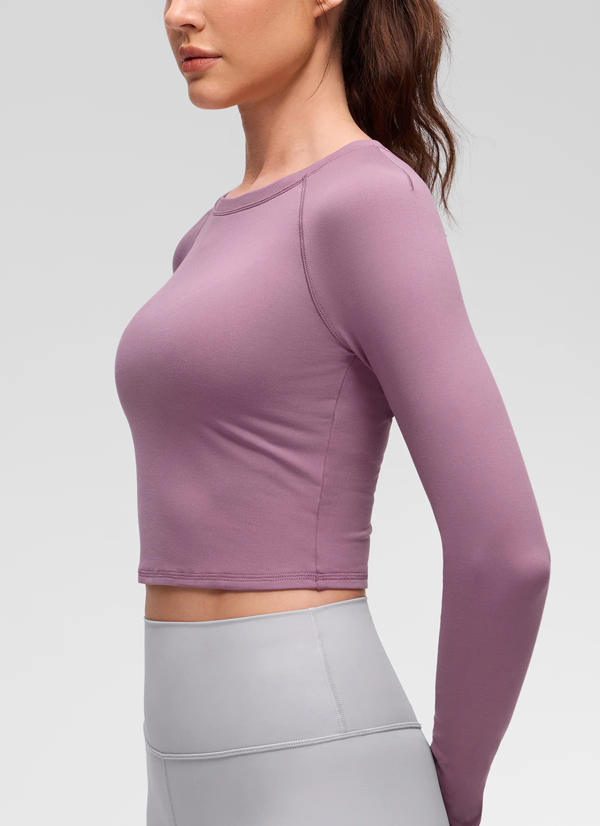 Brushed Feeling Crew Neck Raglan Long Sleeve - Image 26