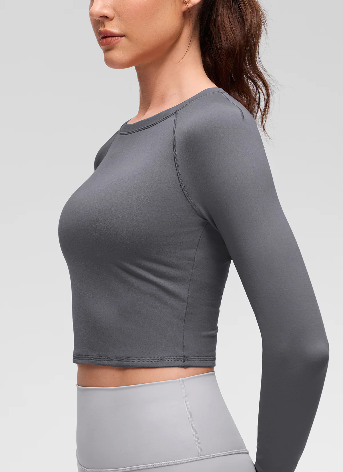 Brushed Feeling Crew Neck Raglan Long Sleeve - Image 31