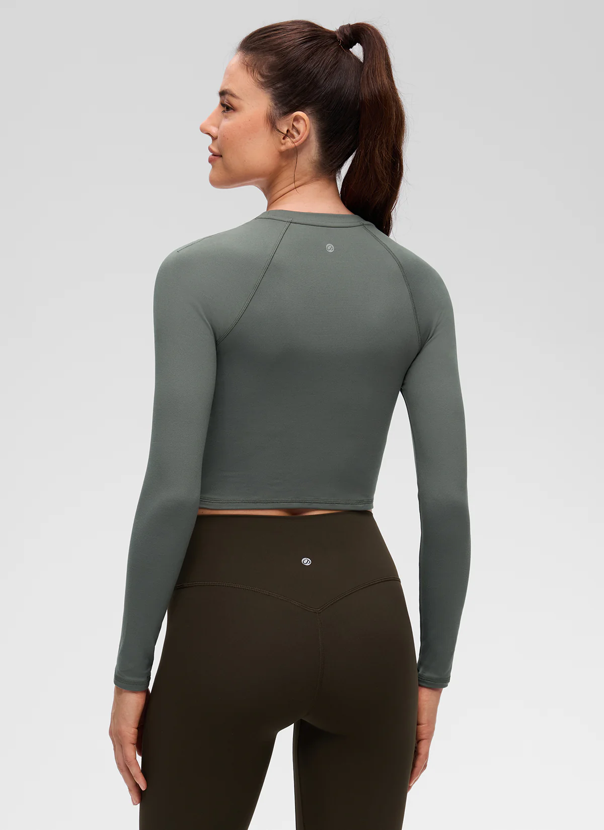 Brushed Feeling Crew Neck Raglan Long Sleeve - Image 7