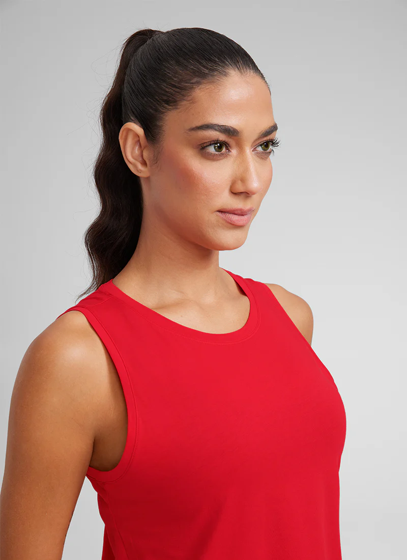 Pima Cotton Crop Round Neck Tank - Image 3
