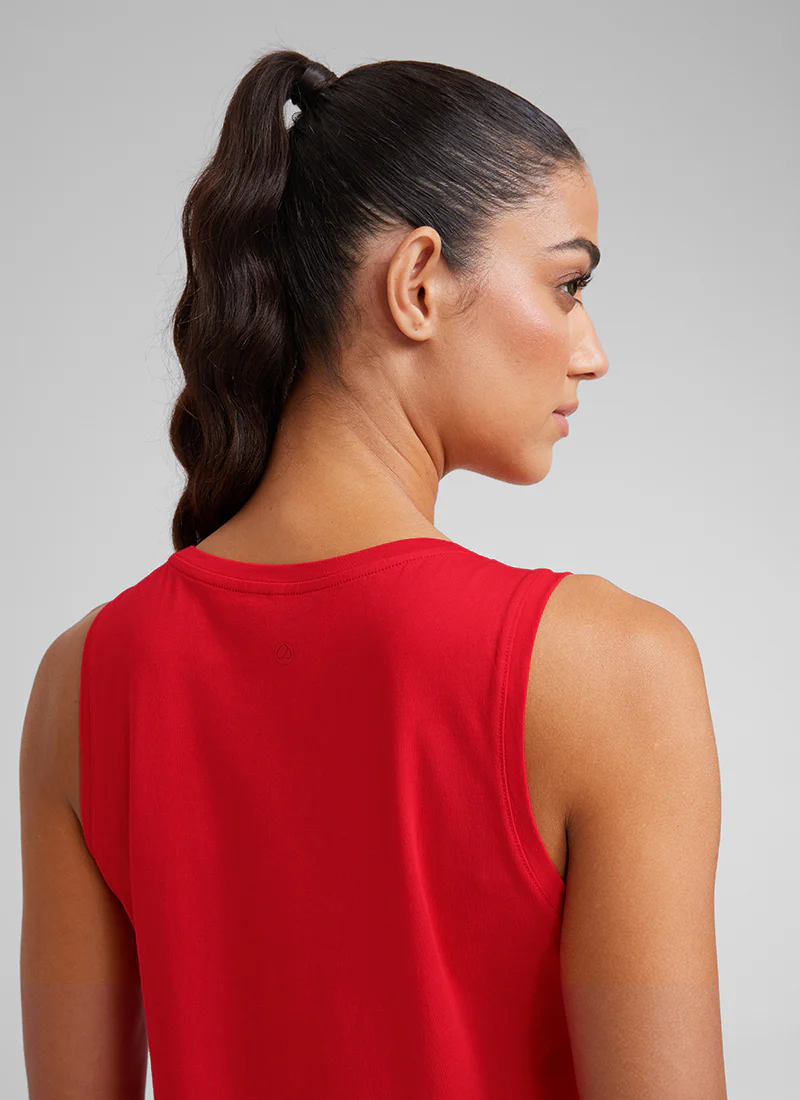 Pima Cotton Crop Round Neck Tank - Image 4