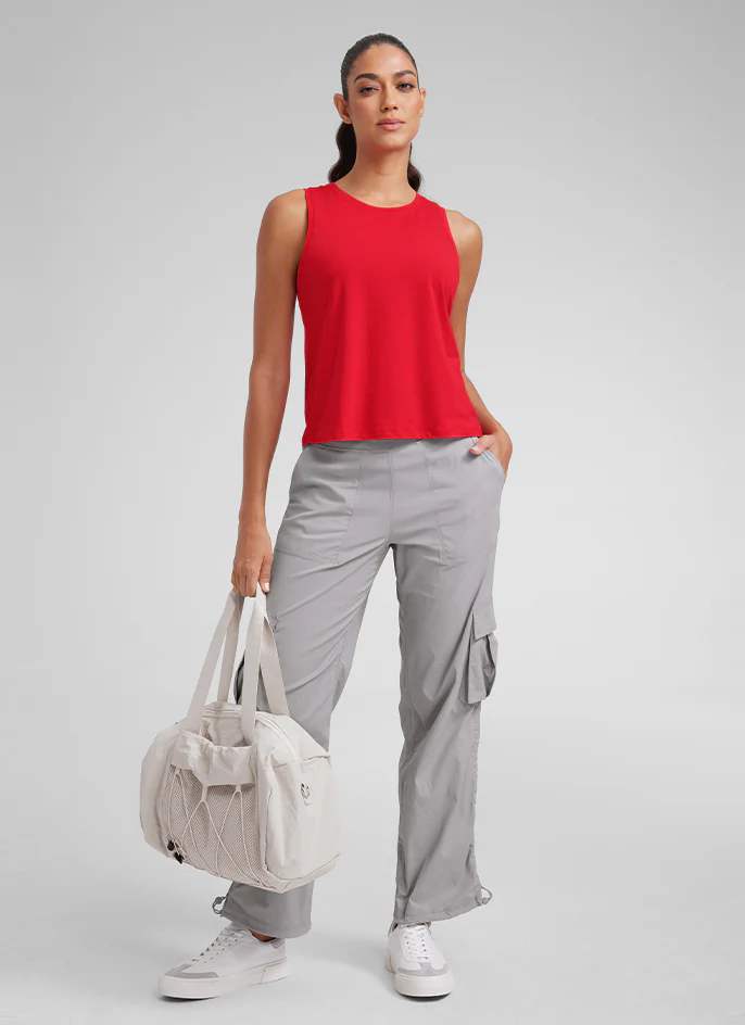 Pima Cotton Crop Round Neck Tank - Image 5