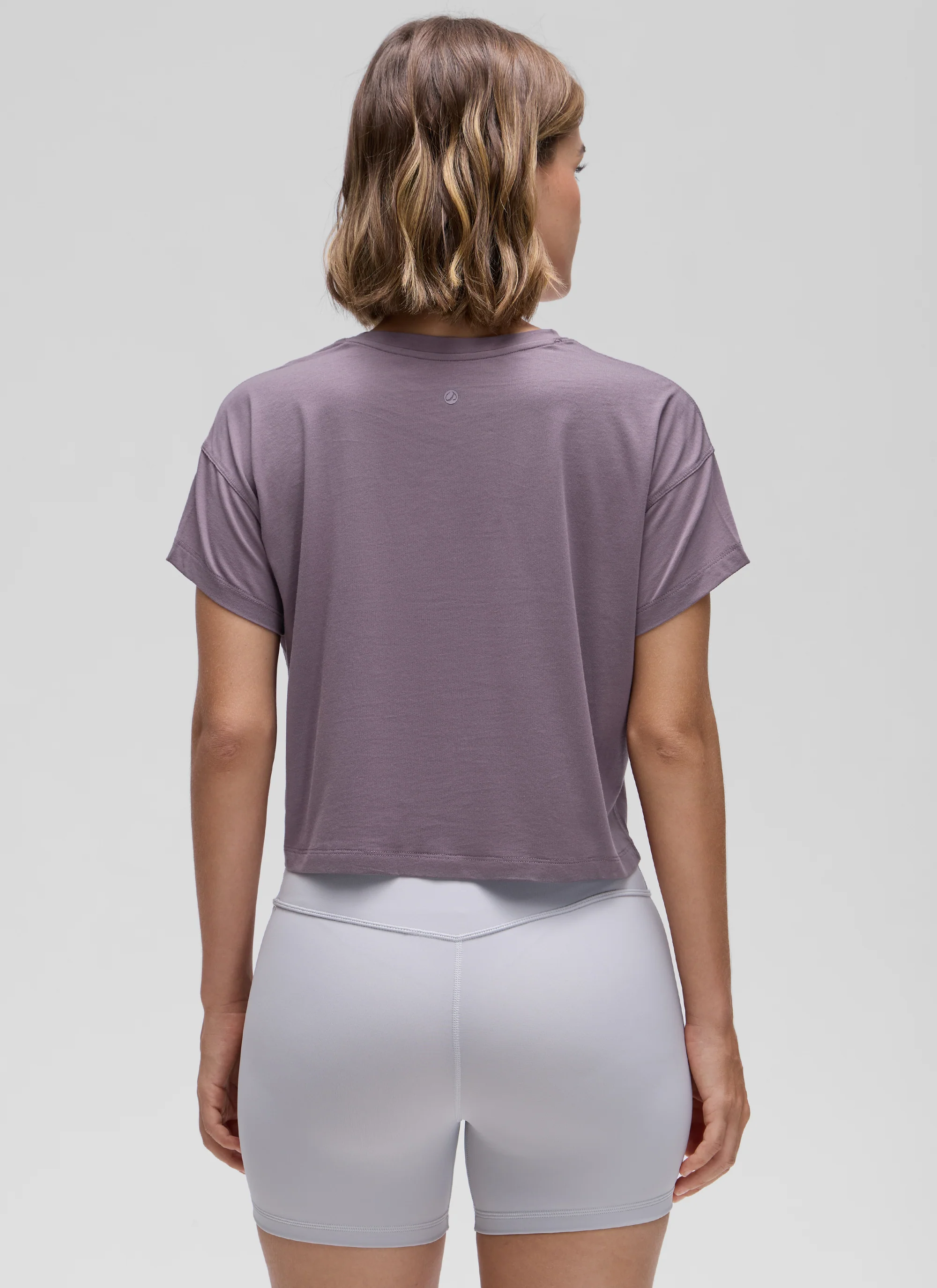 Pima Cotton Crew Neck Cropped Short Sleeve - Image 23