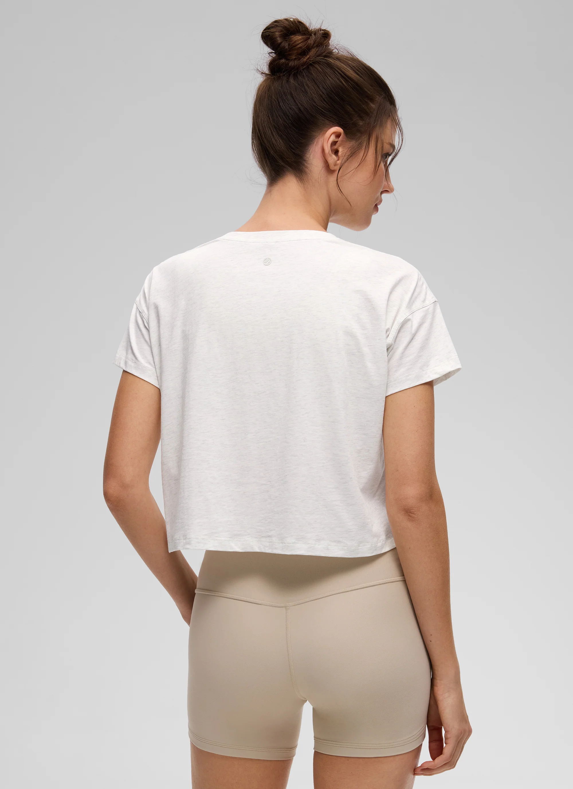 Pima Cotton Crew Neck Cropped Short Sleeve - Image 35