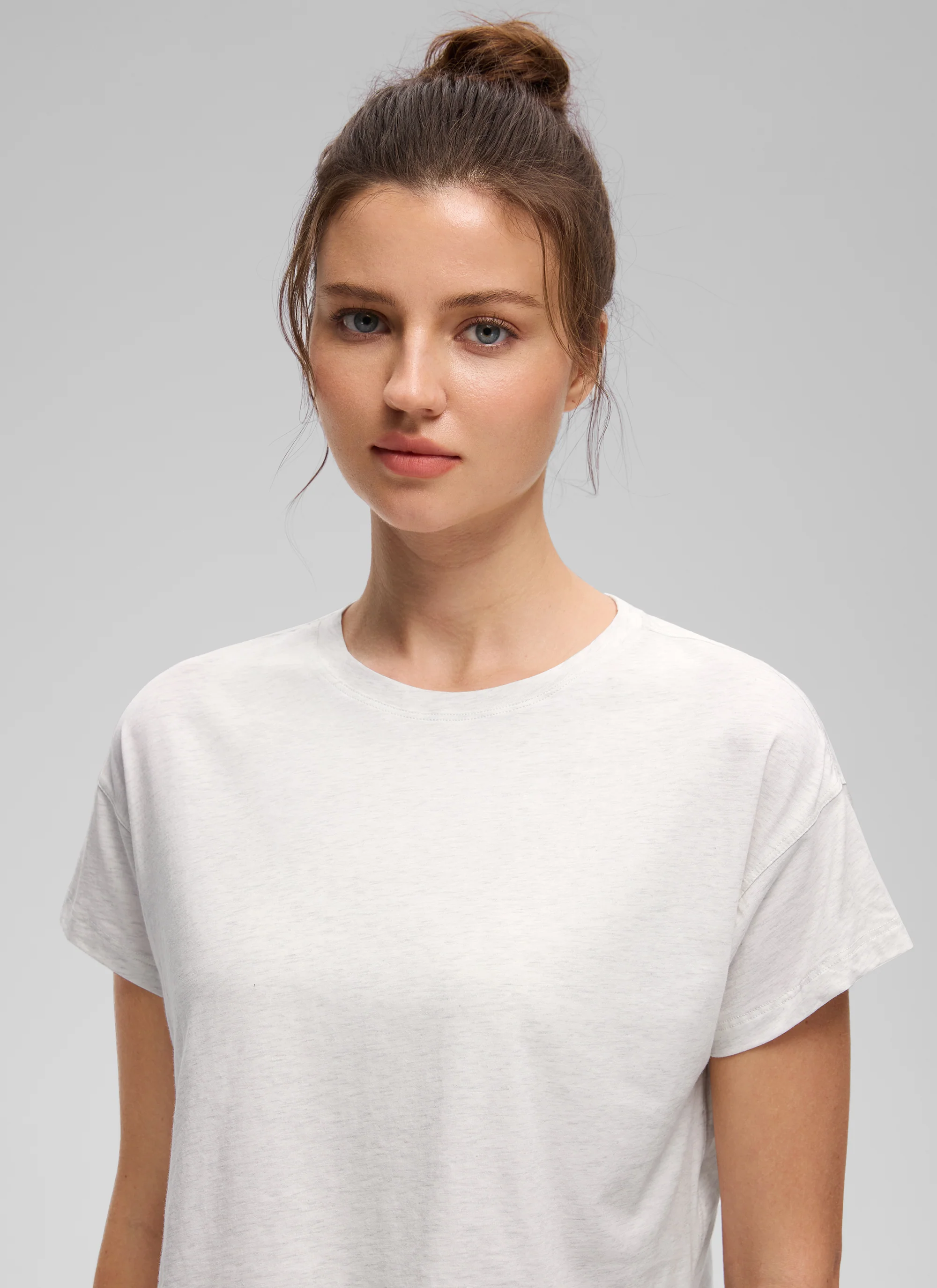 Pima Cotton Crew Neck Cropped Short Sleeve - Image 37