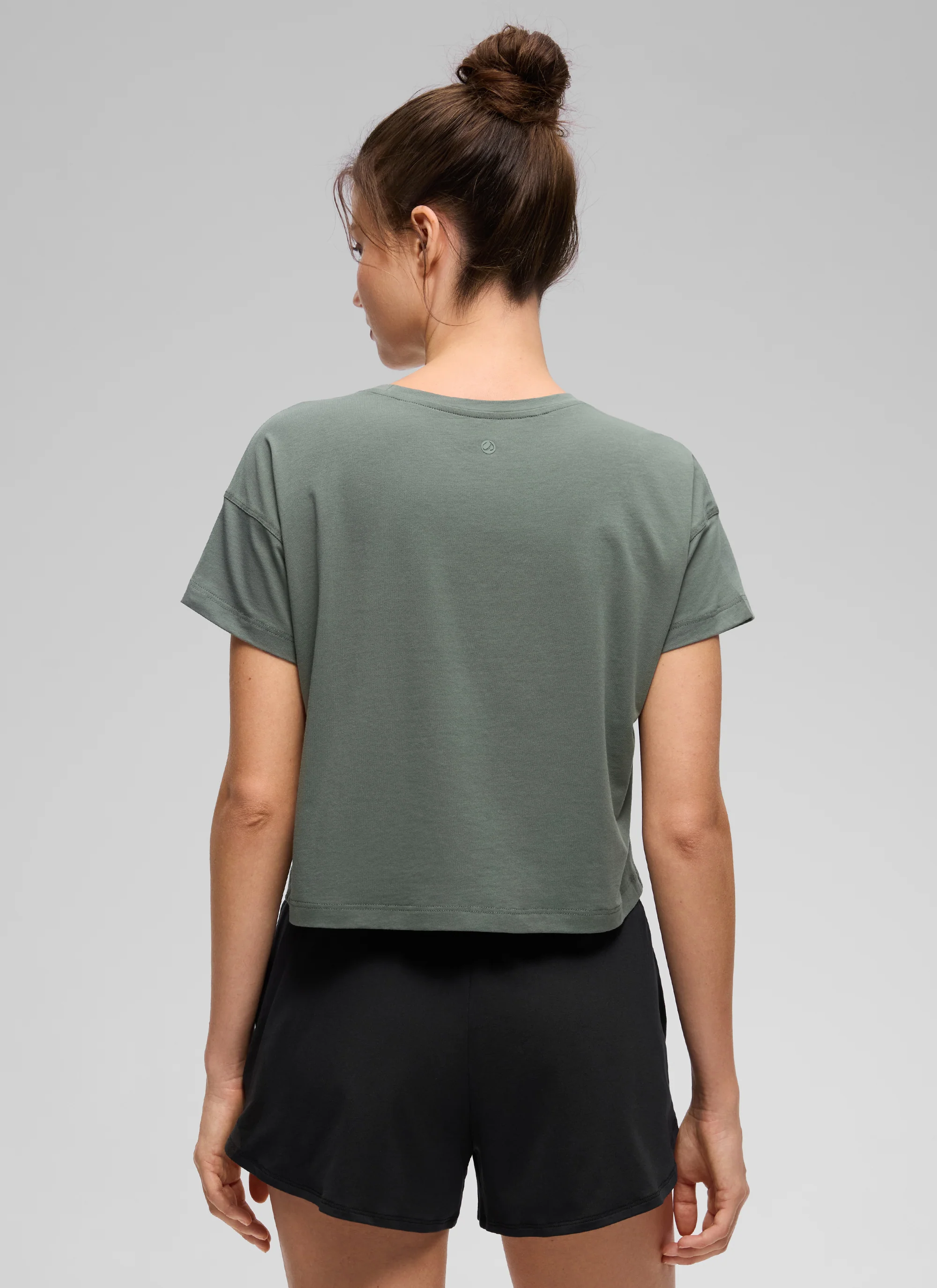 Pima Cotton Crew Neck Cropped Short Sleeve - Image 39
