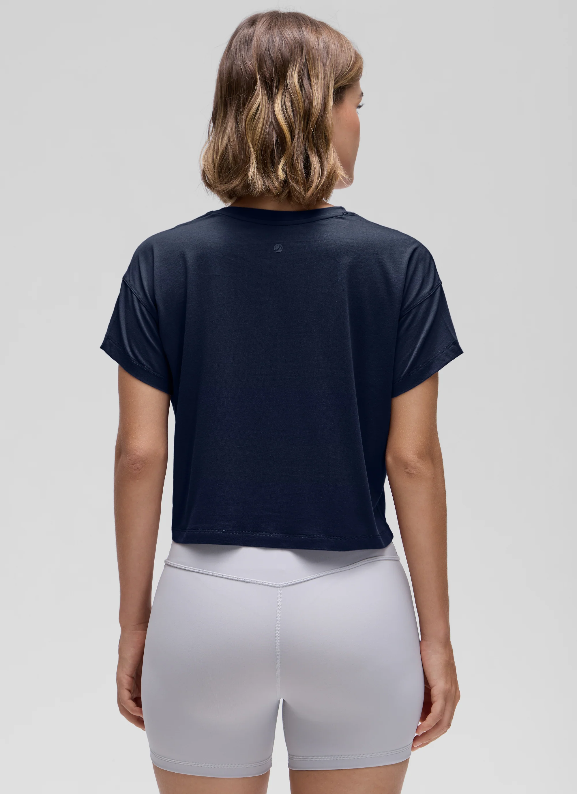 Pima Cotton Crew Neck Cropped Short Sleeve - Image 13