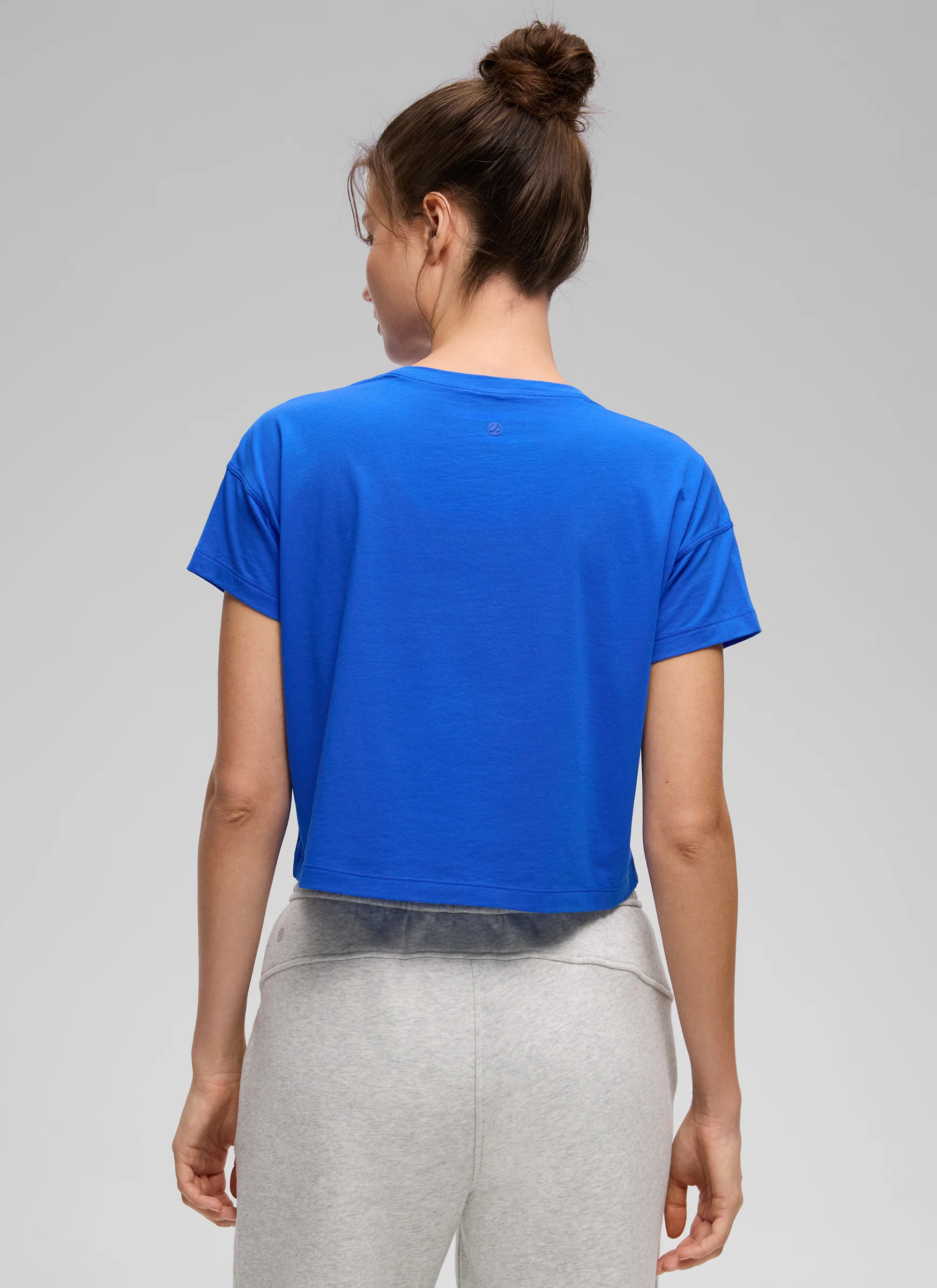 Pima Cotton Crew Neck Cropped Short Sleeve - Image 6